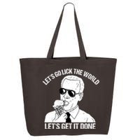 Let's Go Lick The World, Let's Get It Done Funny Joe Biden 25L Jumbo Tote