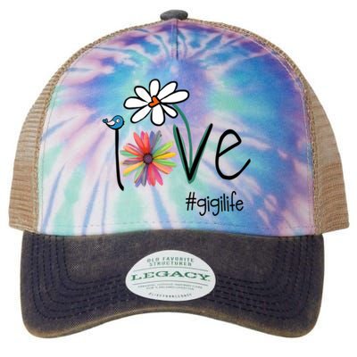 Love Gigi Life Art Flower Legacy Tie Dye Trucker Hat