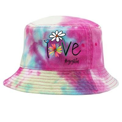 Love Gigi Life Art Flower Tie-Dyed Bucket Hat