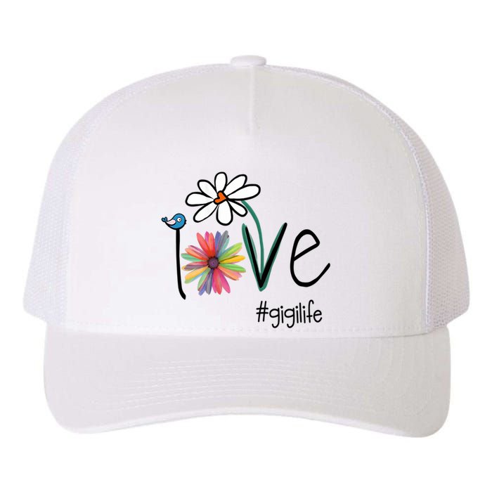 Love Gigi Life Art Flower Yupoong Adult 5-Panel Trucker Hat