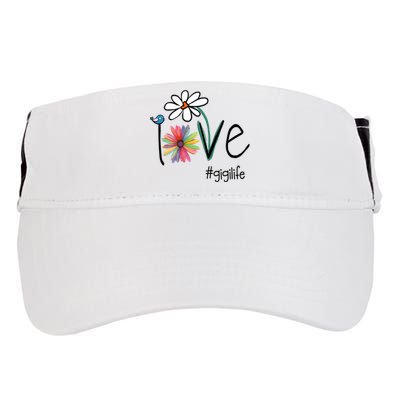 Love Gigi Life Art Flower Adult Drive Performance Visor