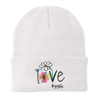 Love Gigi Life Art Flower Knit Cap Winter Beanie