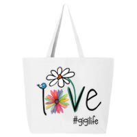 Love Gigi Life Art Flower 25L Jumbo Tote