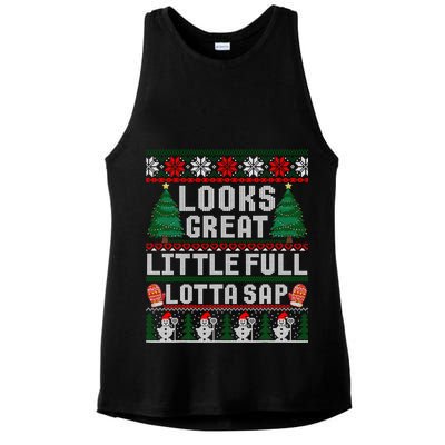 Looks Great Little Full Lotta Sap Tee Christmas Vacation Ladies PosiCharge Tri-Blend Wicking Tank