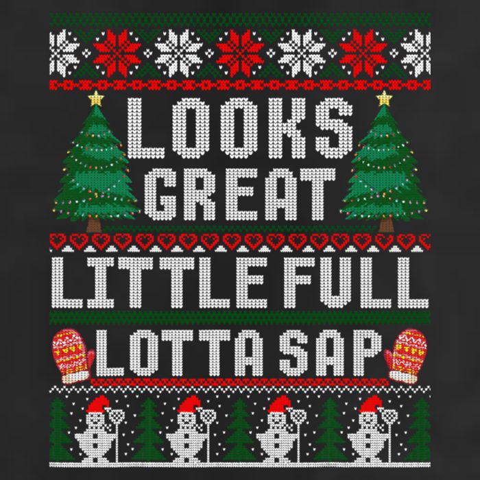 Looks Great Little Full Lotta Sap Tee Christmas Vacation 7 Panel Mesh Trucker Snapback Hat