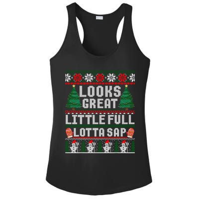 Looks Great Little Full Lotta Sap Tee Christmas Vacation Ladies PosiCharge Competitor Racerback Tank