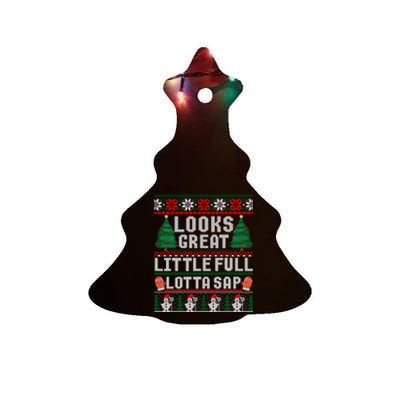 Looks Great Little Full Lotta Sap Tee Christmas Vacation Ceramic Tree Ornament