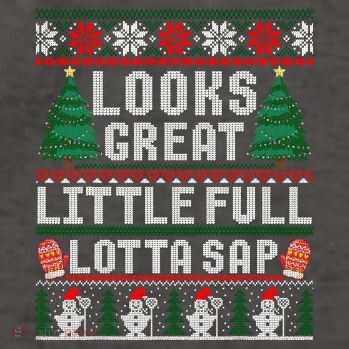 Looks Great Little Full Lotta Sap Tee Christmas Vacation Vector Backpack
