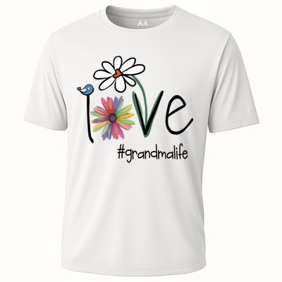 Love Grandma Life Art Flower Performance Shirt