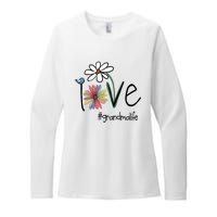 Love Grandma Life Art Flower Womens CVC Long Sleeve Shirt