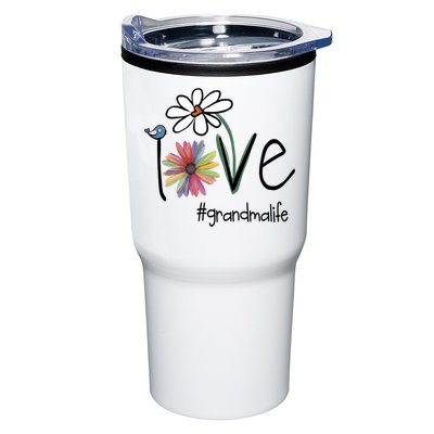 Love Grandma Life Art Flower Tumbler