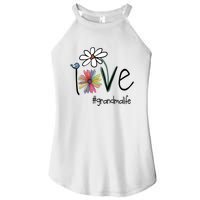 Love Grandma Life Art Flower Women's Perfect Tri Rocker Tank