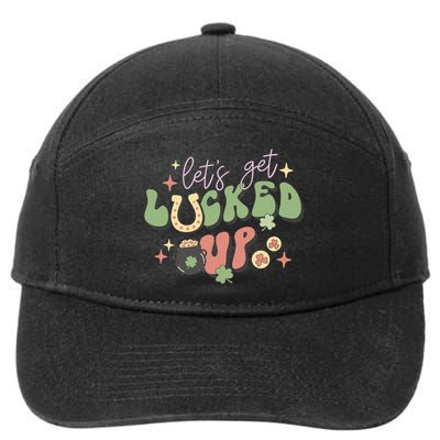 Lets Get Lucked Up Cute St Patricks Day 7-Panel Snapback Hat