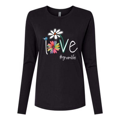 Love Gram Life Art Flower Color Womens Cotton Relaxed Long Sleeve T-Shirt