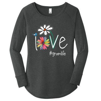 Love Gram Life Art Flower Color Women's Perfect Tri Tunic Long Sleeve Shirt