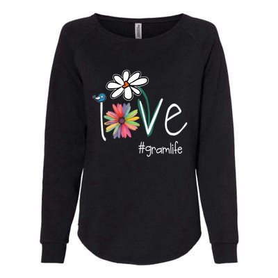 Love Gram Life Art Flower Color Womens California Wash Sweatshirt