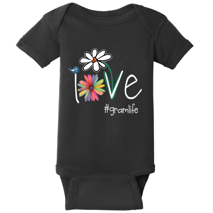 Love Gram Life Art Flower Color Baby Bodysuit