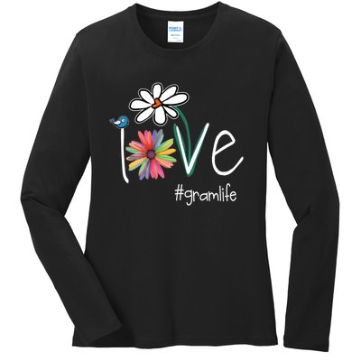 Love Gram Life Art Flower Color Ladies Long Sleeve Shirt