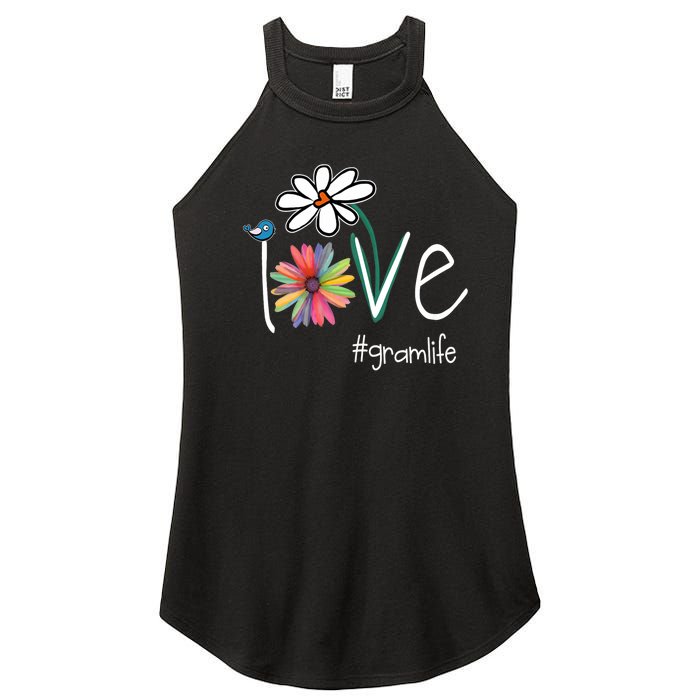 Love Gram Life Art Flower Color Women’s Perfect Tri Rocker Tank