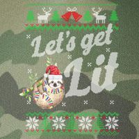 Let's Get Lit Funny Sloth Christmas Funny Sloth Lovers Meaningful Gift Legacy Tie Dye Trucker Hat
