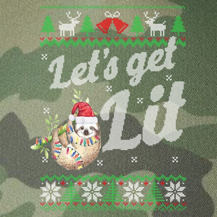 Let's Get Lit Funny Sloth Christmas Funny Sloth Lovers Meaningful Gift Legacy Tie Dye Trucker Hat