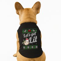 Let's Get Lit Funny Sloth Christmas Funny Sloth Lovers Meaningful Gift Doggie Tank
