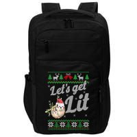 Let's Get Lit Funny Sloth Christmas Funny Sloth Lovers Meaningful Gift Impact Tech Backpack