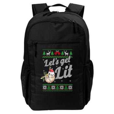 Let's Get Lit Funny Sloth Christmas Funny Sloth Lovers Meaningful Gift Backpack