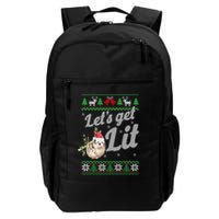 Let's Get Lit Funny Sloth Christmas Funny Sloth Lovers Meaningful Gift Backpack