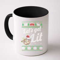 Let's Get Lit Funny Sloth Christmas Funny Sloth Lovers Meaningful Gift Mug