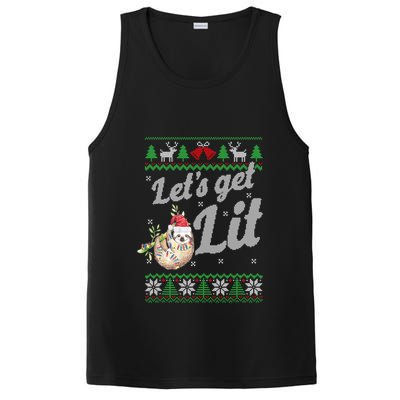 Let's Get Lit Funny Sloth Christmas Funny Sloth Lovers Meaningful Gift PosiCharge Competitor Tank