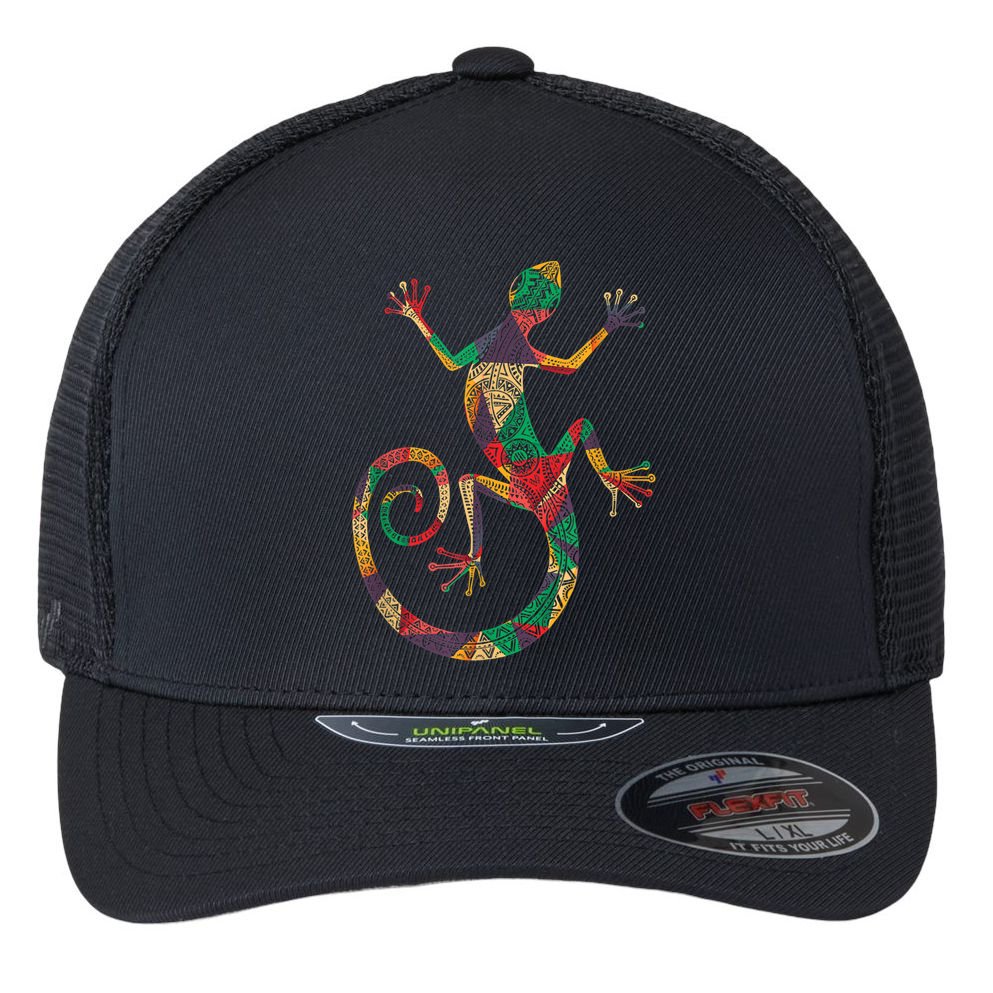 Lizard Gecko Flexfit Unipanel Trucker Cap