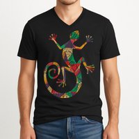 Lizard Gecko V-Neck T-Shirt