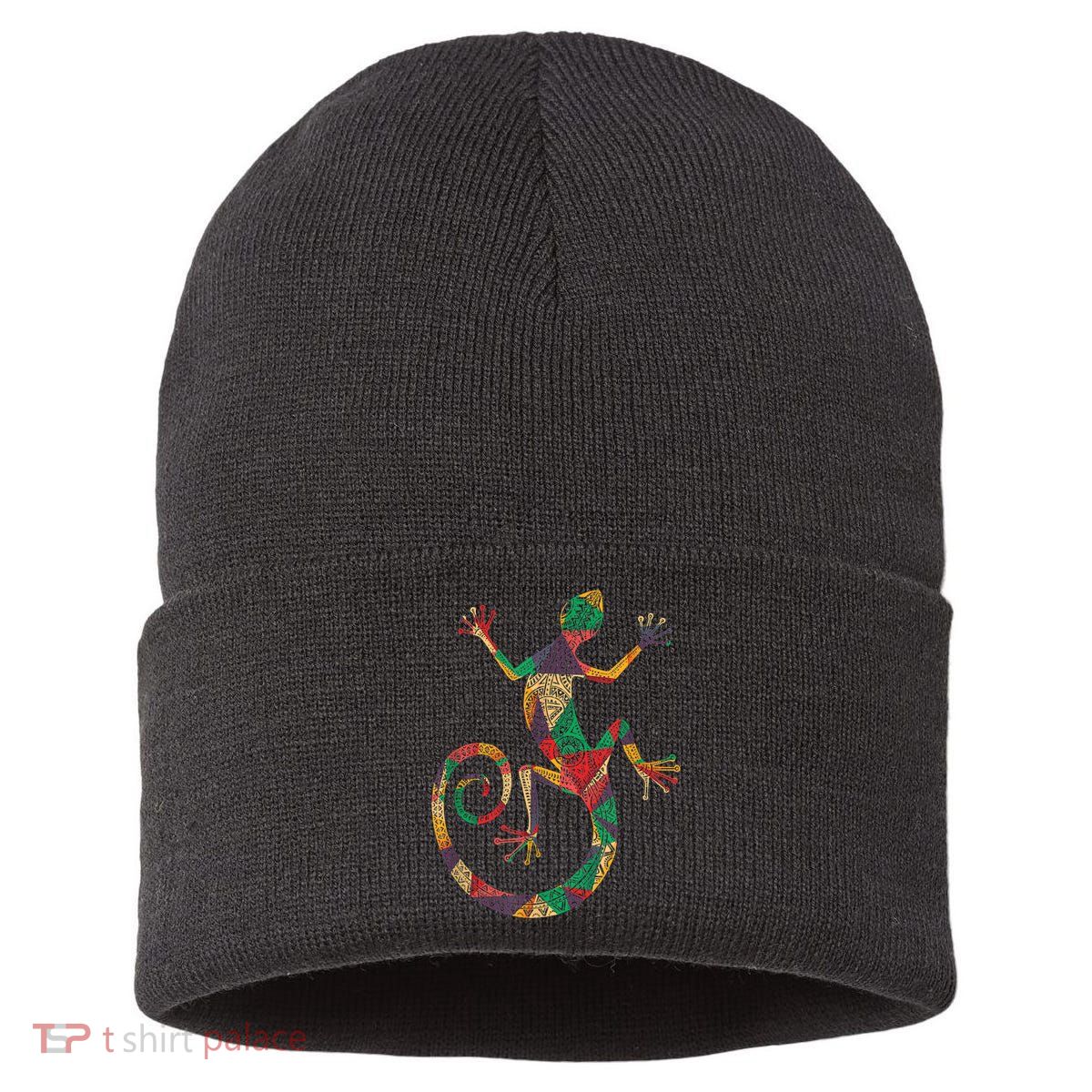 Lizard Gecko Sustainable Knit Beanie