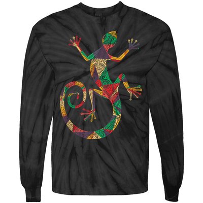 Lizard Gecko Tie-Dye Long Sleeve Shirt