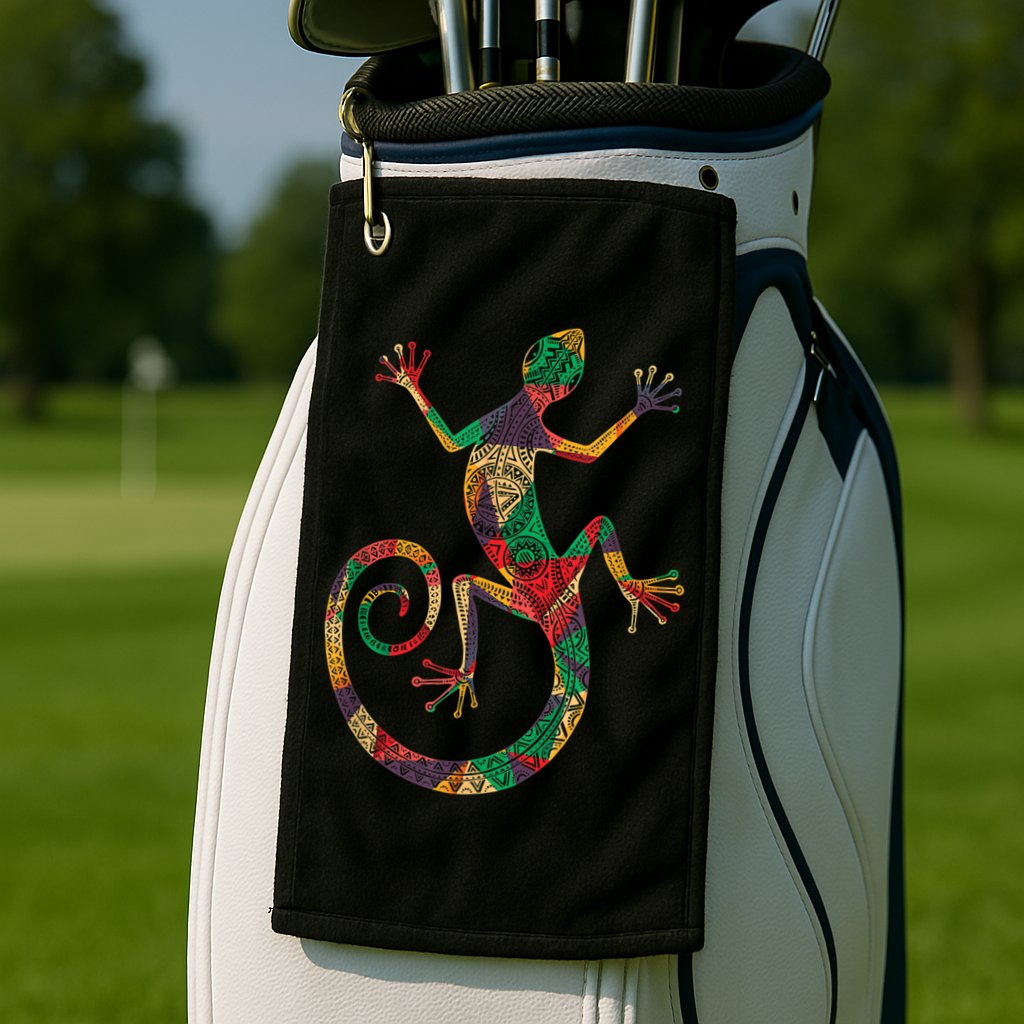 Lizard Gecko Golf Towel