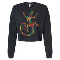 Lizard Gecko Cropped Pullover Crew