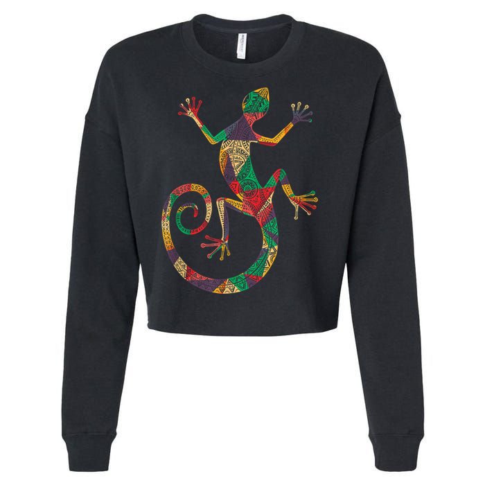 Lizard Gecko Cropped Pullover Crew