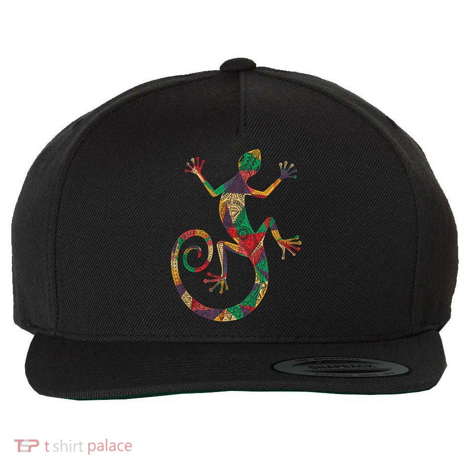 Lizard Gecko Wool Snapback Cap