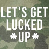 Lets Get Lucked Up St Patricks Day Funny Legacy Tie Dye Trucker Hat
