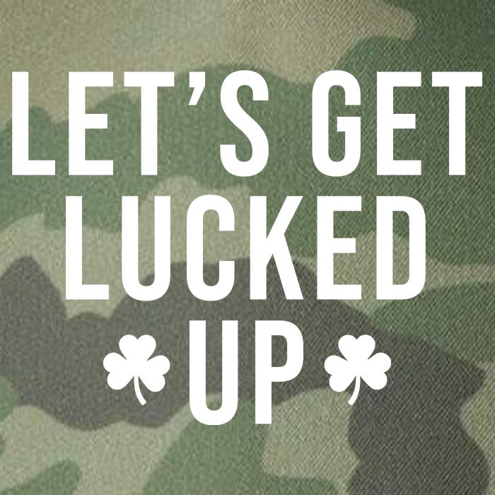 Lets Get Lucked Up St Patricks Day Funny Legacy Tie Dye Trucker Hat