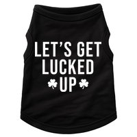 Lets Get Lucked Up St Patricks Day Funny Doggie Tank