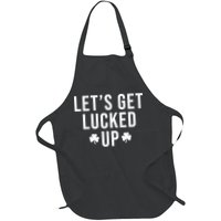 Lets Get Lucked Up St Patricks Day Funny Apron