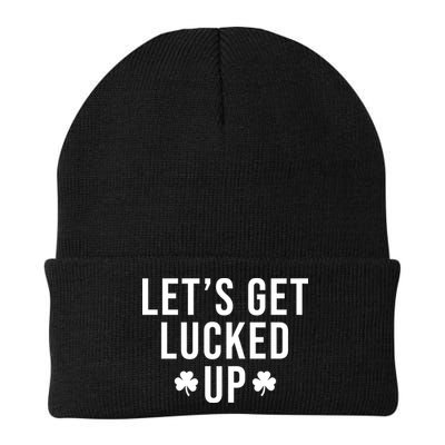 Lets Get Lucked Up St Patricks Day Funny Beanie