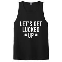 Lets Get Lucked Up St Patricks Day Funny PosiCharge Competitor Tank