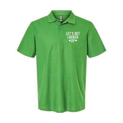 Lets Get Lucked Up St Patricks Day Funny Polo