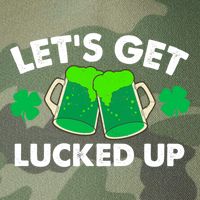 LetS Get Lucked Up Funny Irish St PatrickS Day Green Beer Gift Legacy Tie Dye Trucker Hat