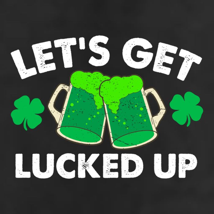 LetS Get Lucked Up Funny Irish St PatrickS Day Green Beer Gift 11oz C Handle Ceramic Mug