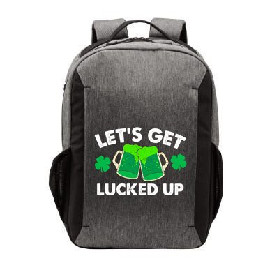 LetS Get Lucked Up Funny Irish St PatrickS Day Green Beer Gift Vector Backpack
