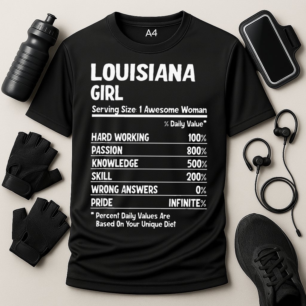 Louisiana Girl Cooling Performance Crew T-Shirt